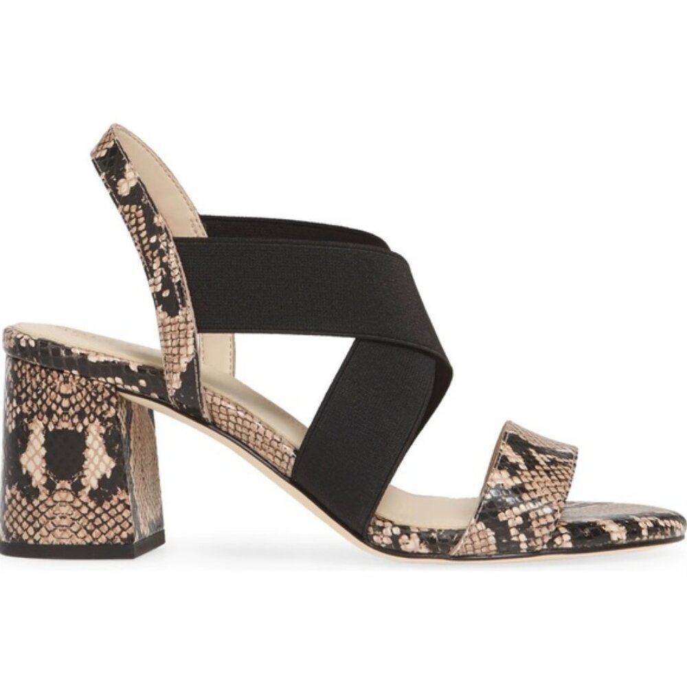Cole Haan Grand Women's Leather Snake Print Heeled Sandals 8.5 - Picture 5 of 11